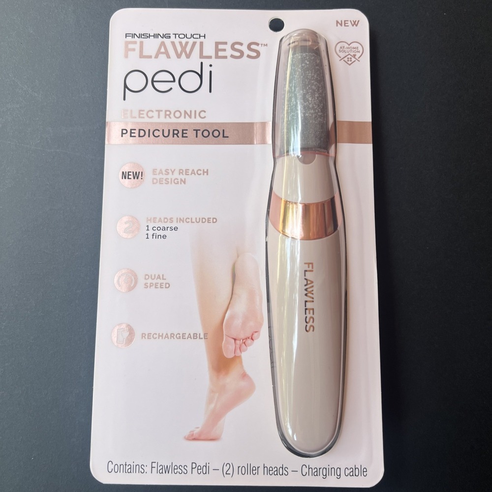 Finishing Touch Flawless Pedi Electronic Pedicure Tool Rechargeable 2 Speeds New